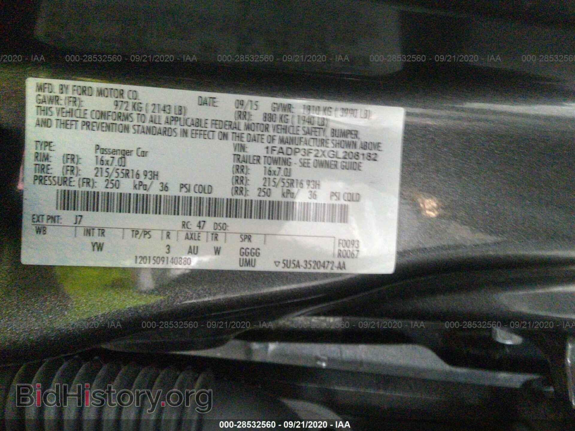 2016 FORD FOCUS - VIN: 1FADP3F2XGL208182 - Photo 9