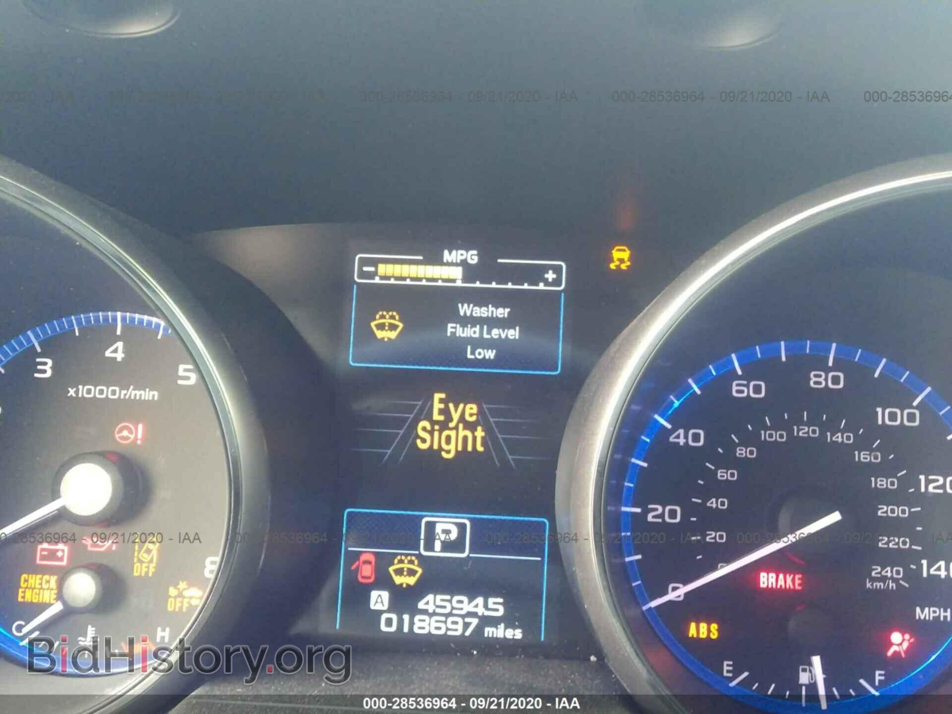 2019 SUBARU OUTBACK - VIN: 4S4BSAFC9K3230384 - Фото 7