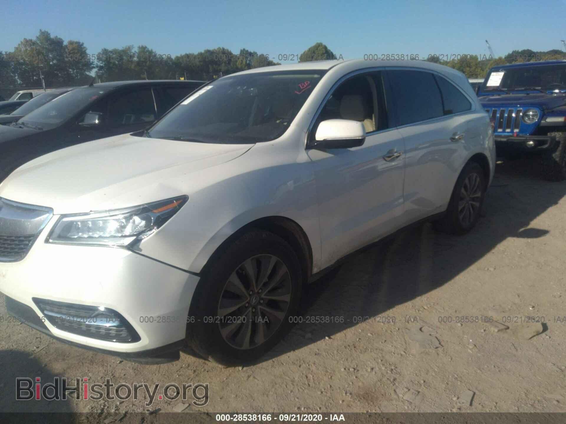 2015 ACURA MDX - VIN: 5FRYD4H41FB029666 - Фото 2