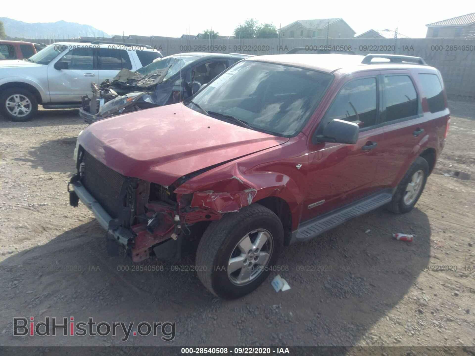 2008 FORD ESCAPE - VIN: 1FMCU03188KC06409 - Фото 2