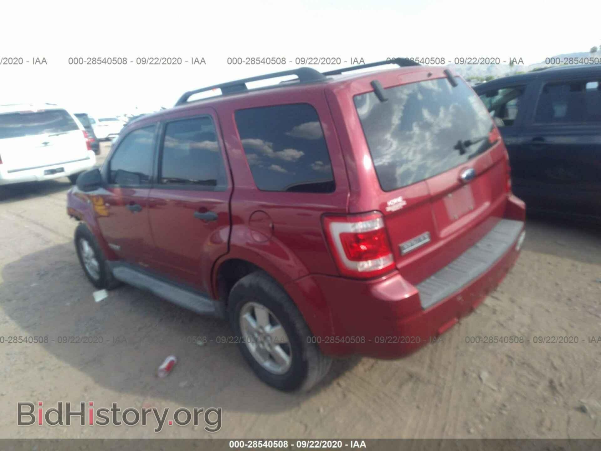 2008 FORD ESCAPE - VIN: 1FMCU03188KC06409 - Фото 3