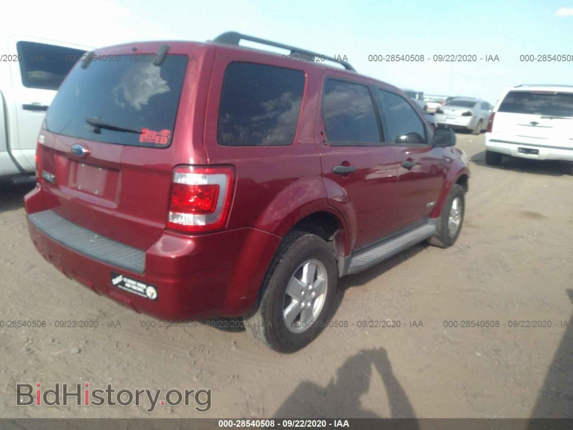2008 FORD ESCAPE - VIN: 1FMCU03188KC06409 - Фото 4