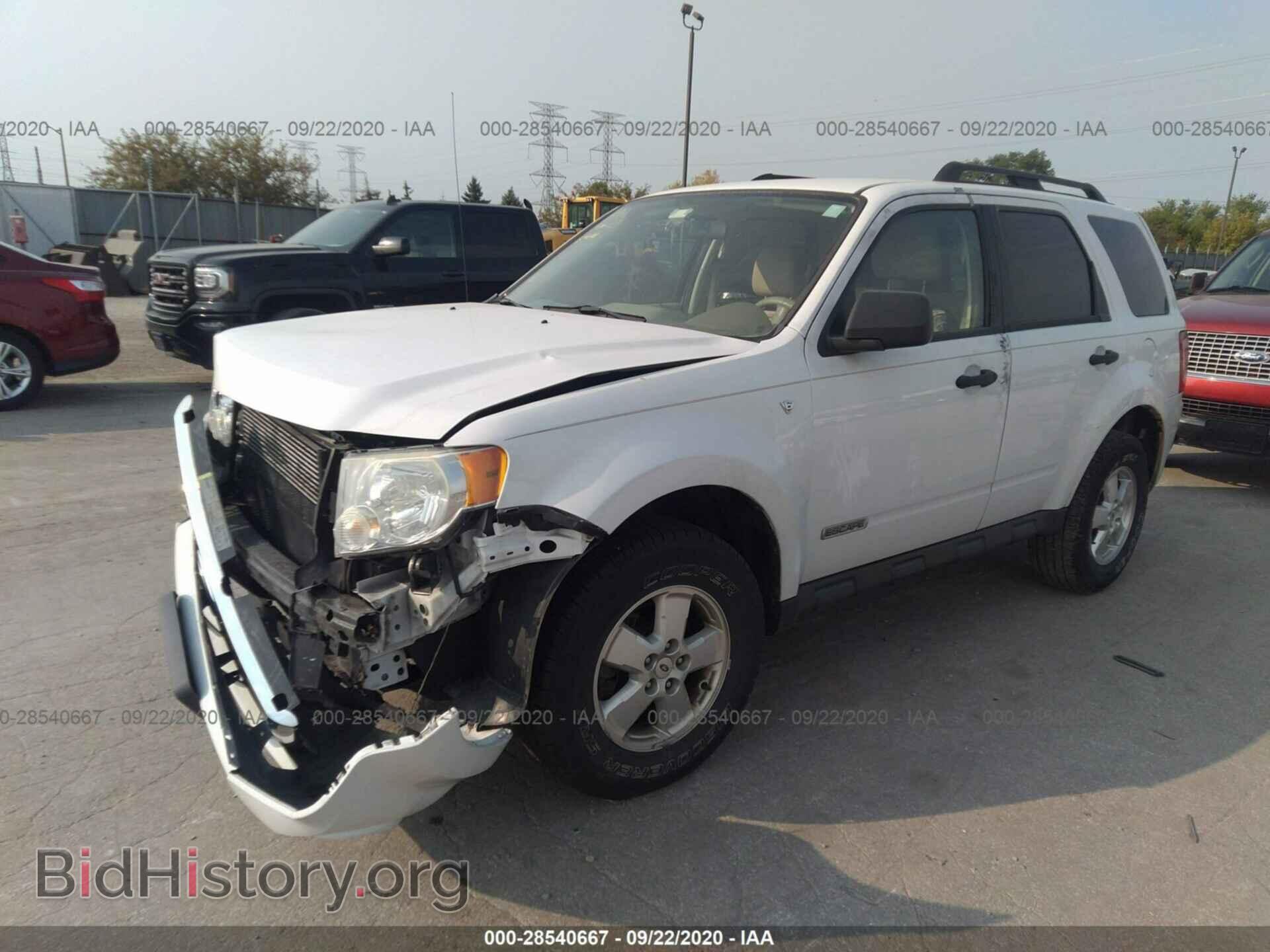 2008 FORD ESCAPE - VIN: 1FMCU93138KD40393 - Фото 2