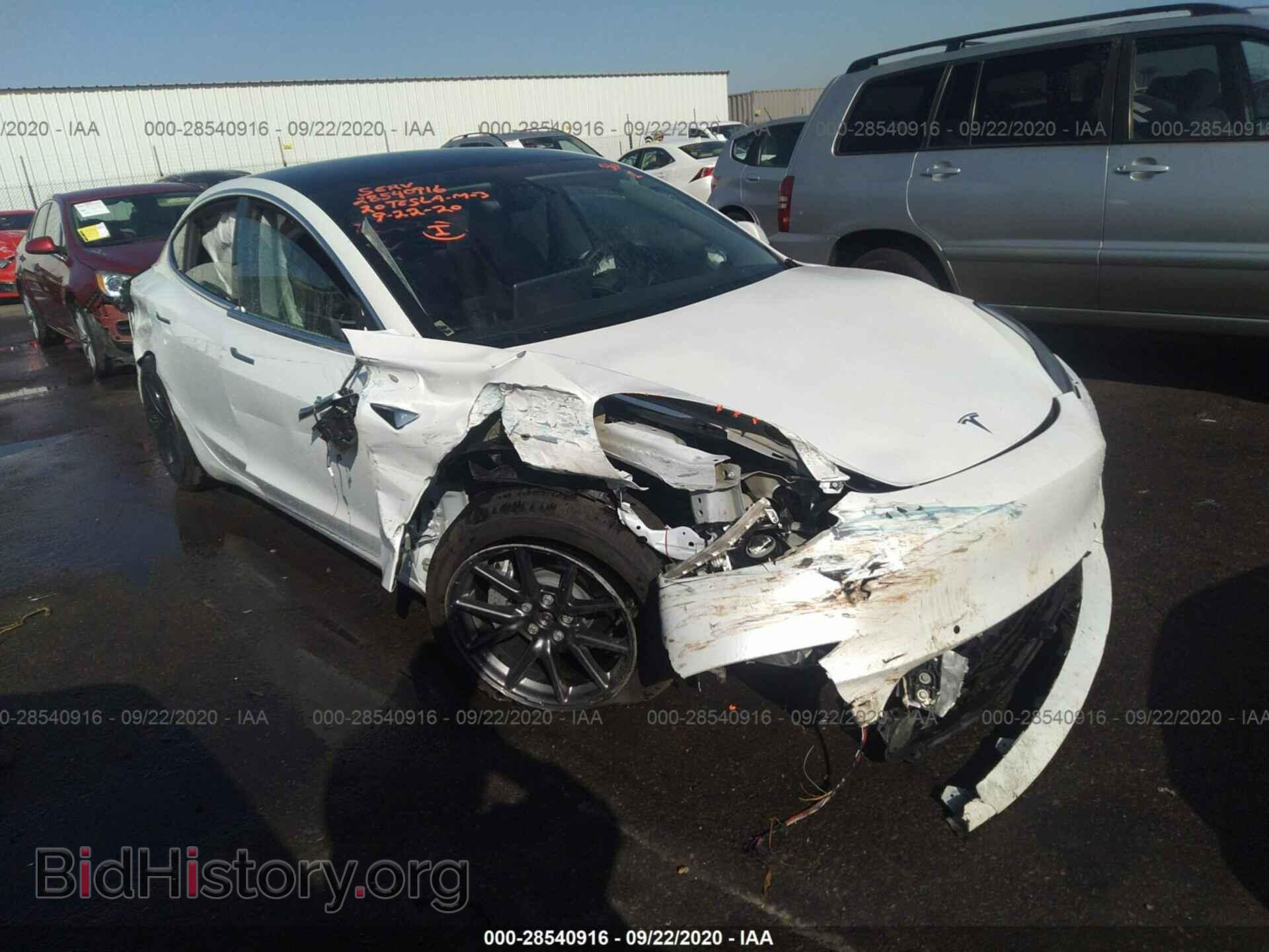 Photo 5YJ3E1EBXLF619287 - TESLA MODEL 3 2020