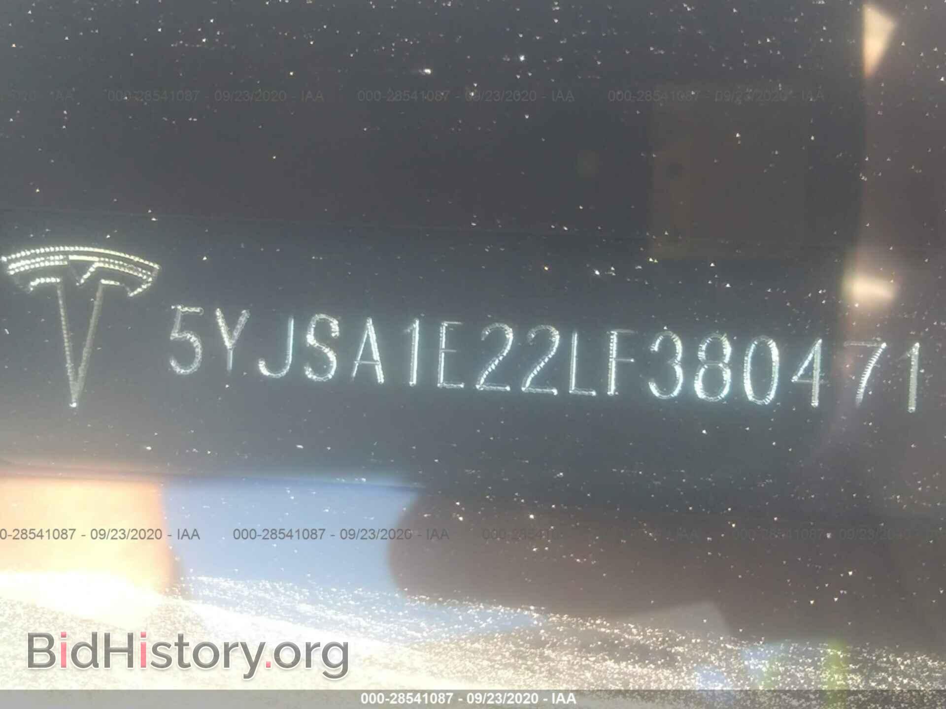 2020 TESLA MODEL S - VIN: 5YJSA1E22LF380471 - Photo 9