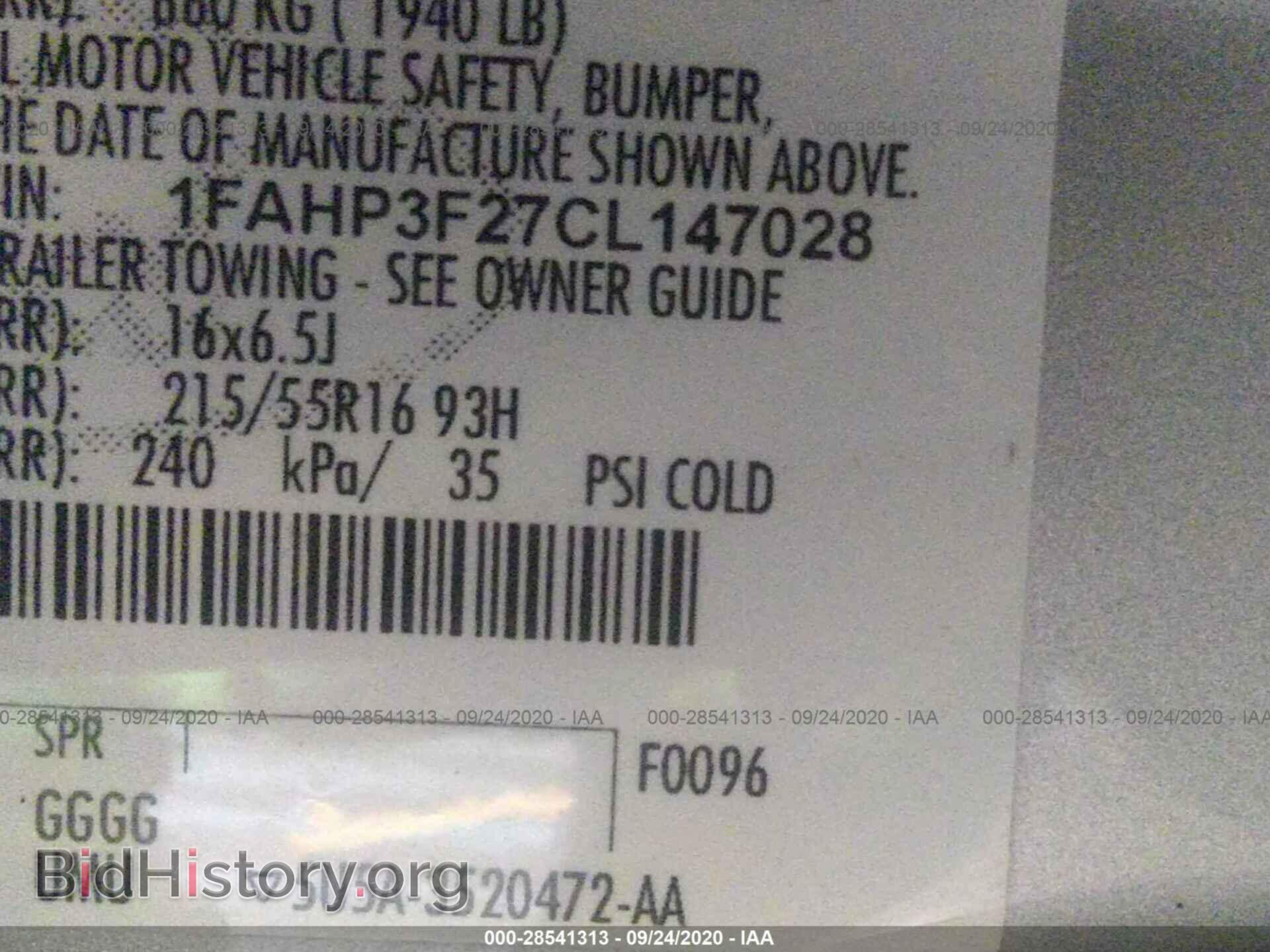 2012 FORD FOCUS - VIN: 1FAHP3F27CL147028 - Photo 9