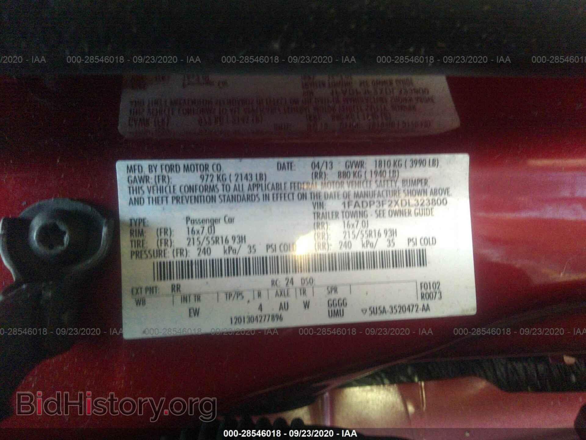 2013 FORD FOCUS - VIN: 1FADP3F2XDL323800 - Photo 9