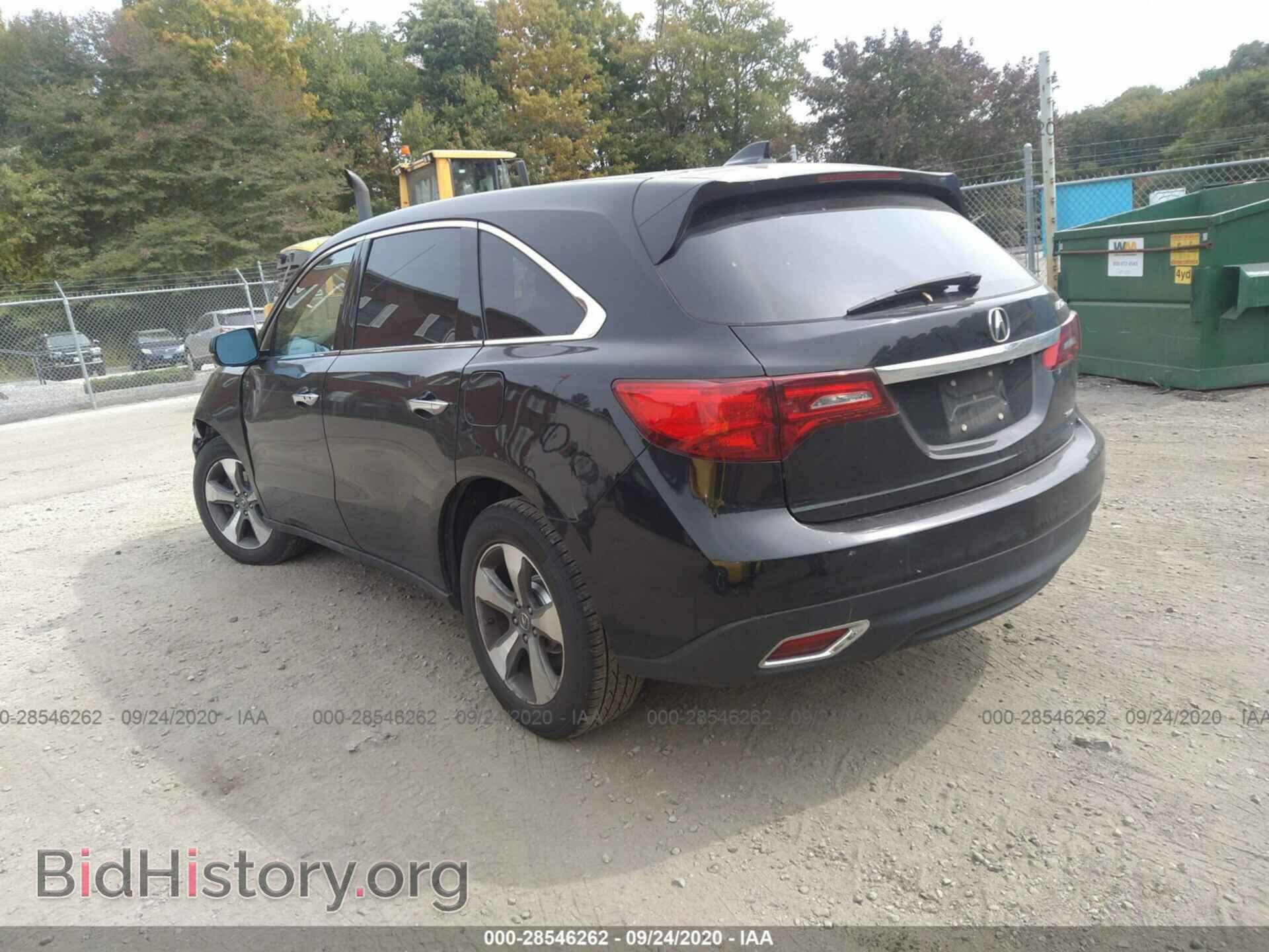 2016 ACURA MDX - VIN: 5FRYD4H29GB007804 - Фото 3