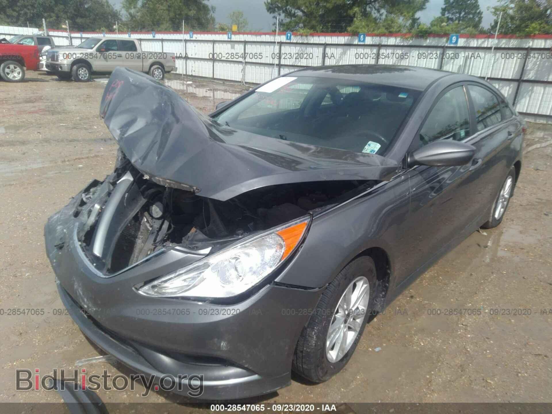2014 HYUNDAI SONATA - VIN: 5NPEB4AC3EH850294 - Фото 2