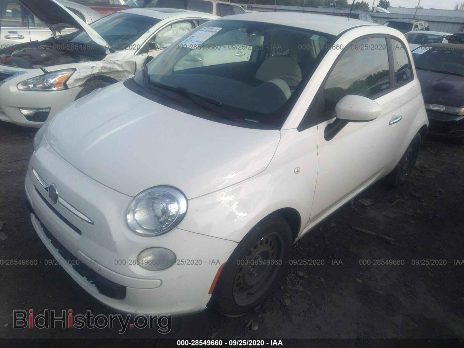 2012 FIAT 500 - VIN: 3C3CFFAR2CT303627 - Фото 2