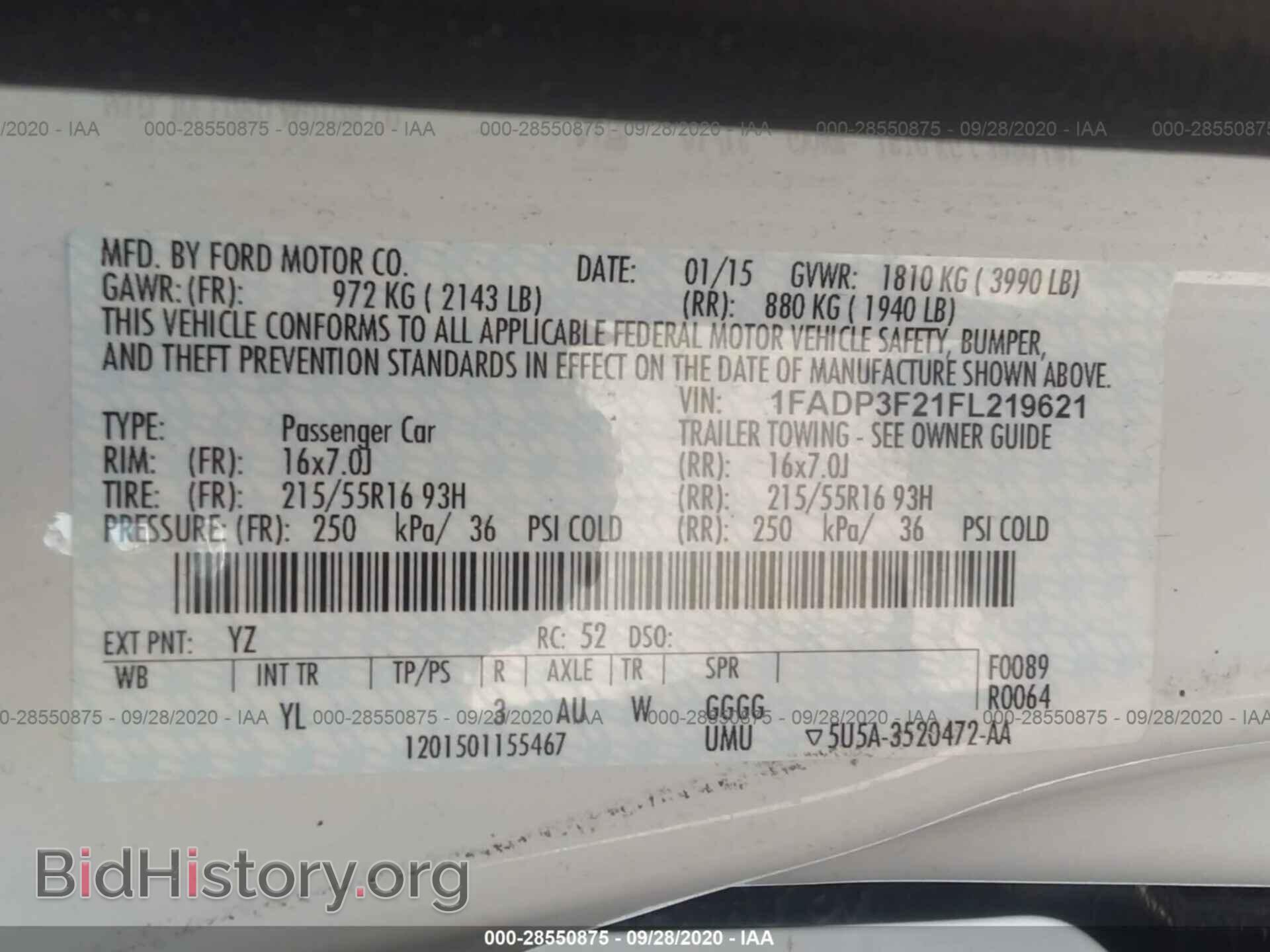 2015 FORD FOCUS - VIN: 1FADP3F21FL219621 - Photo 9