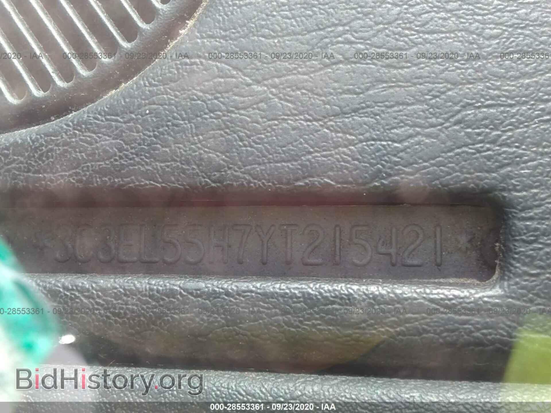 2000 CHRYSLER SEBRING - VIN: 3C3EL55H7YT215421 - Photo 9
