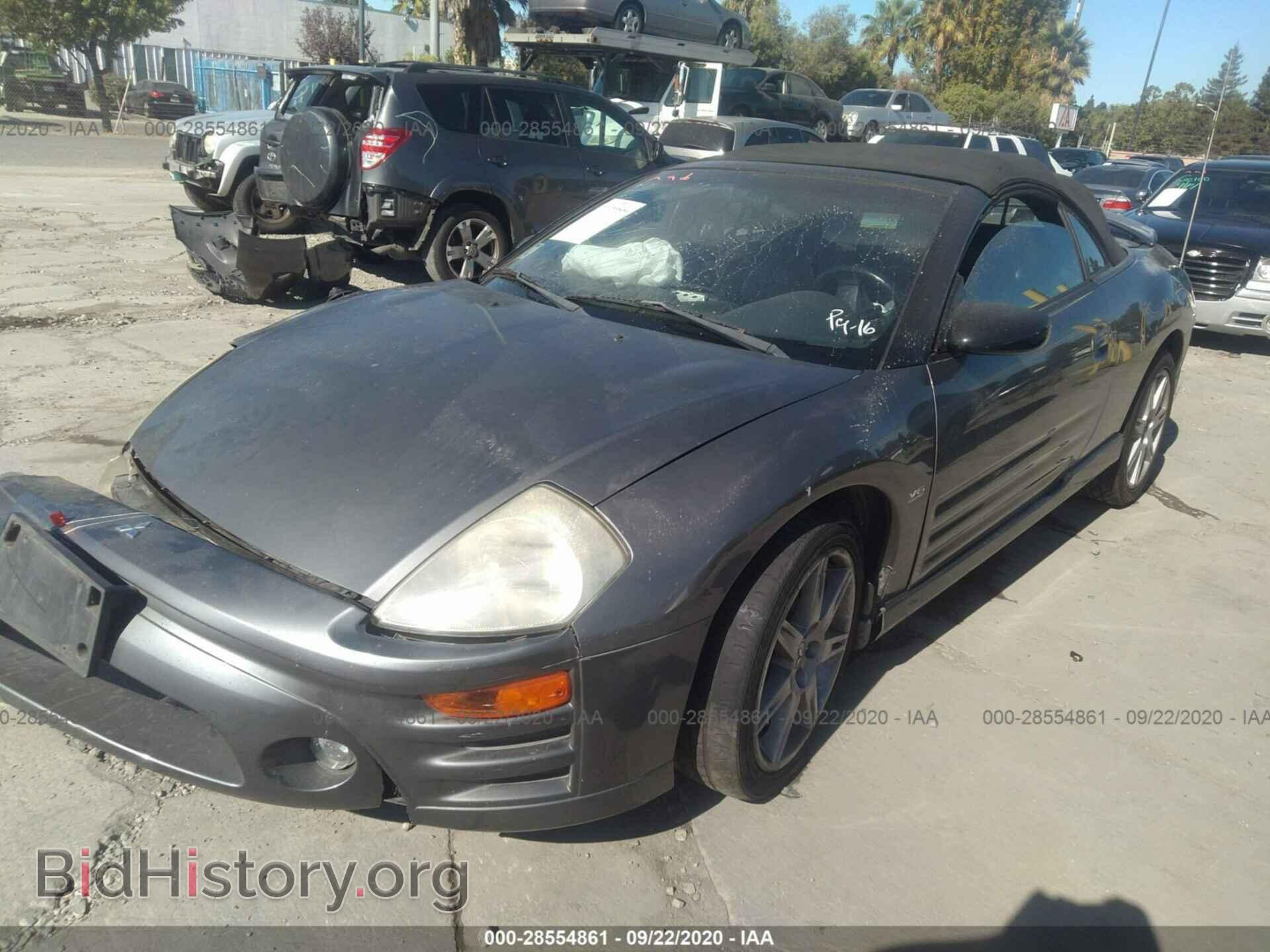 2003 MITSUBISHI ECLIPSE - VIN: 4A3AE75H63E010761 - Фото 2