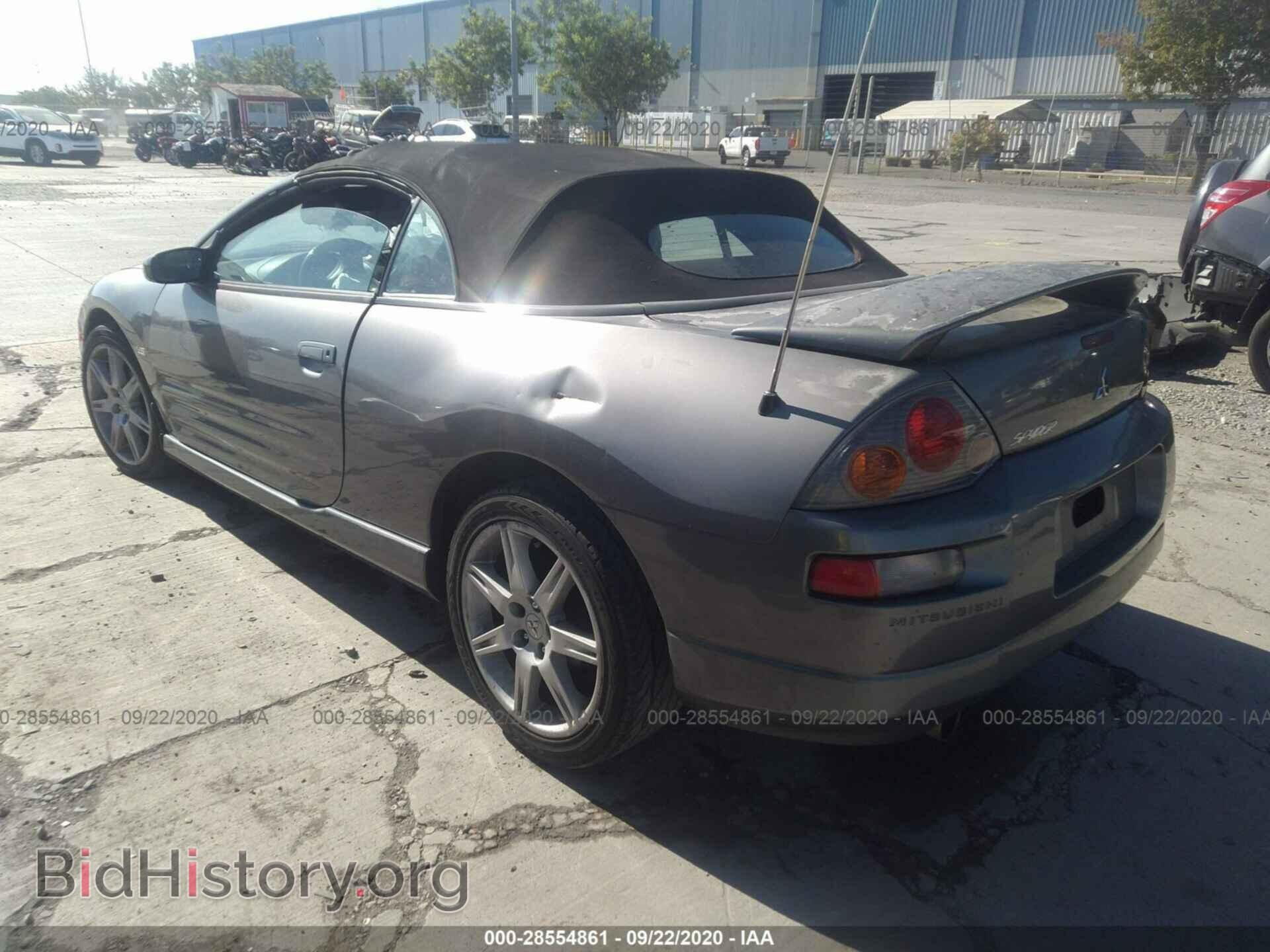 2003 MITSUBISHI ECLIPSE - VIN: 4A3AE75H63E010761 - Фото 3