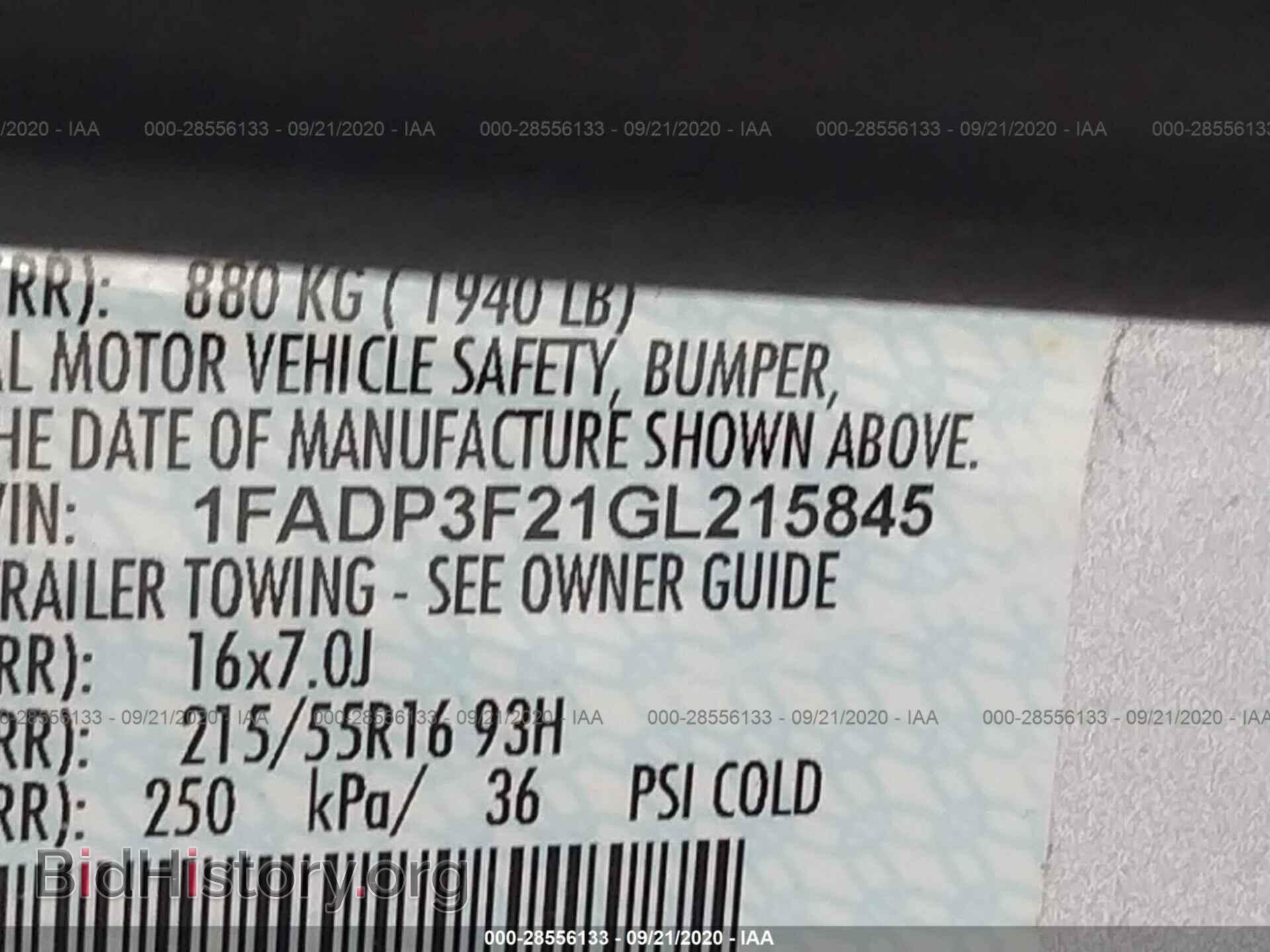 2016 FORD FOCUS - VIN: 1FADP3F21GL215845 - Photo 9