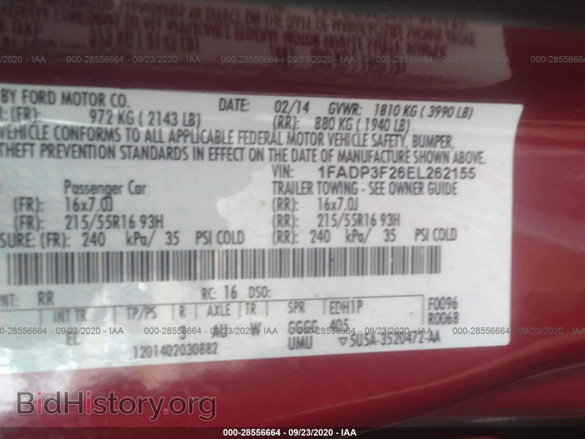 2014 FORD FOCUS - VIN: 1FADP3F26EL262155 - Photo 9