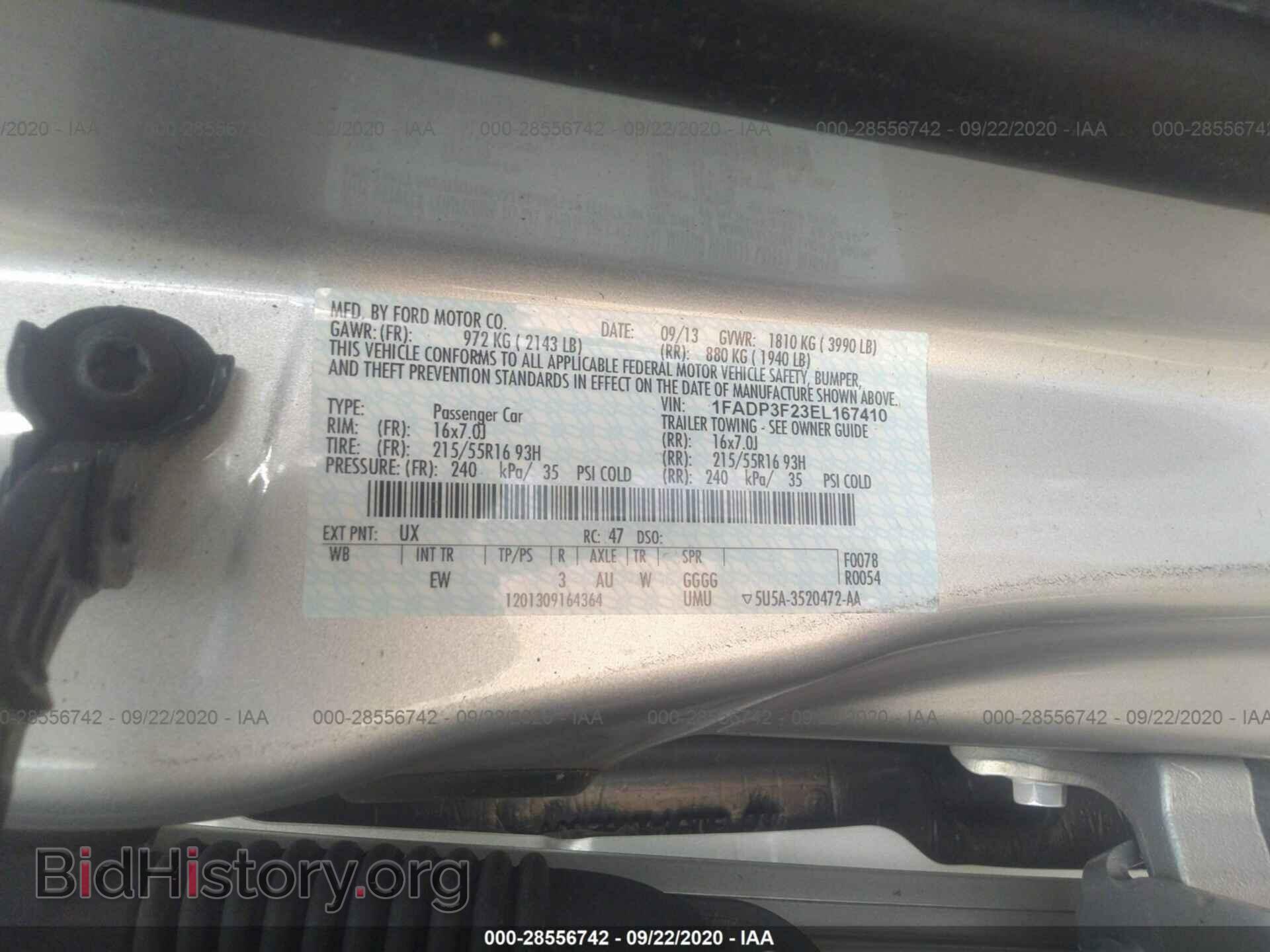 2014 FORD FOCUS - VIN: 1FADP3F23EL167410 - Photo 9