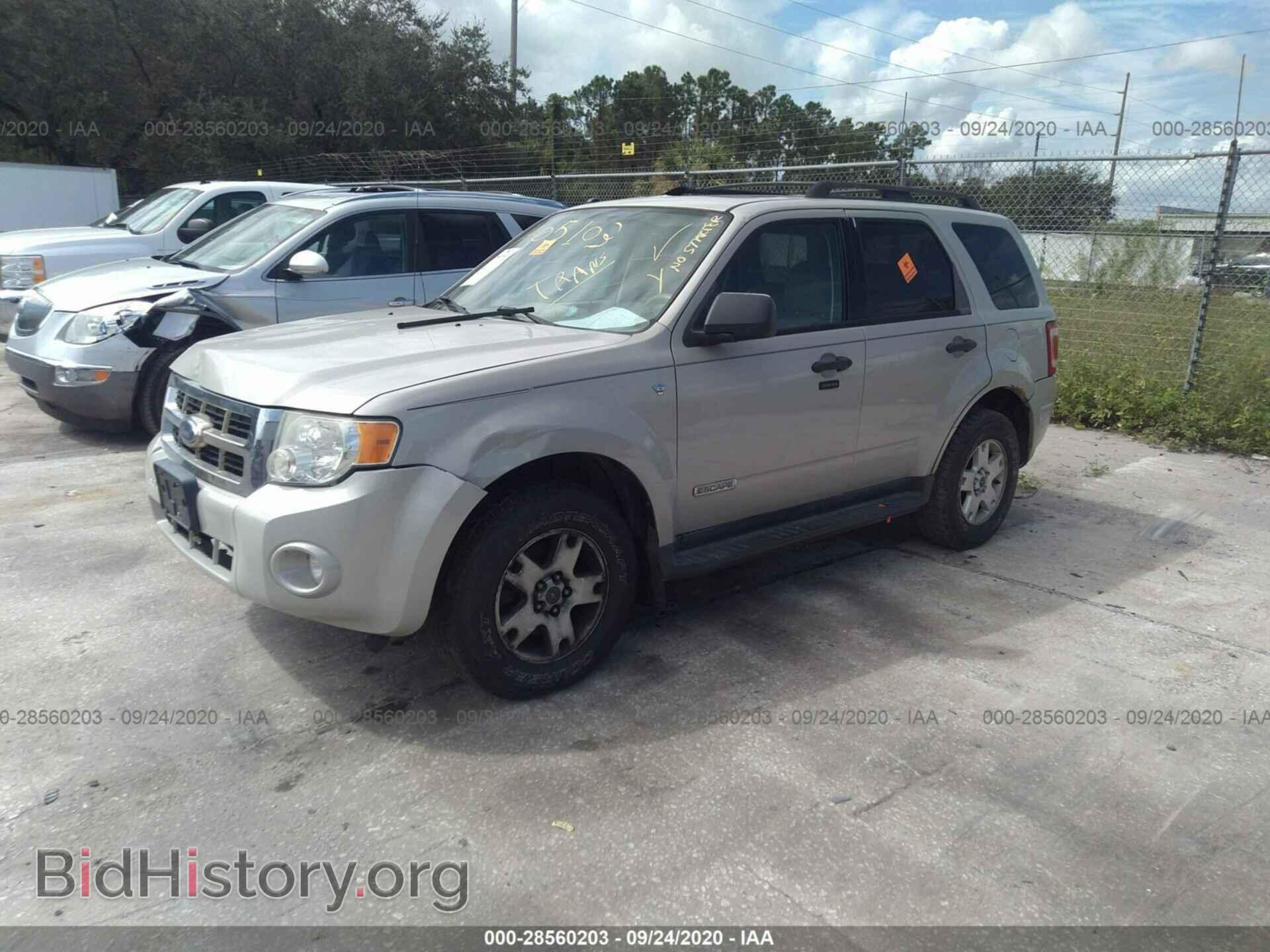 2008 FORD ESCAPE - VIN: 1FMCU93138KA05103 - Фото 2