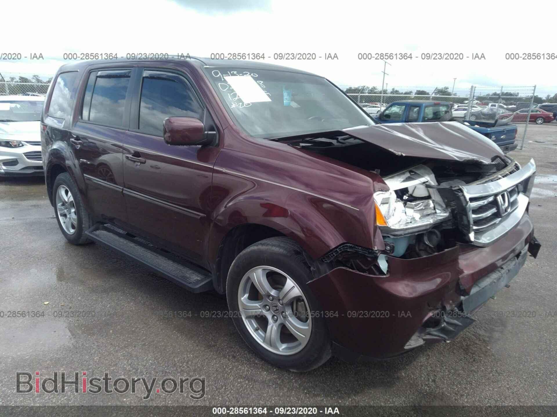 Photo 5FNYF3H55CB022018 - HONDA PILOT 2012