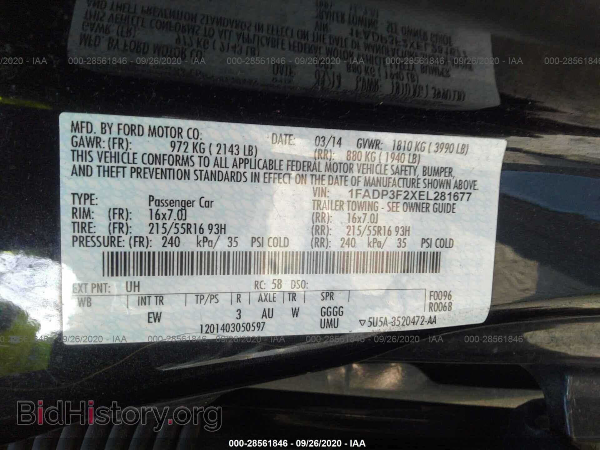 2014 FORD FOCUS - VIN: 1FADP3F2XEL281677 - Photo 9