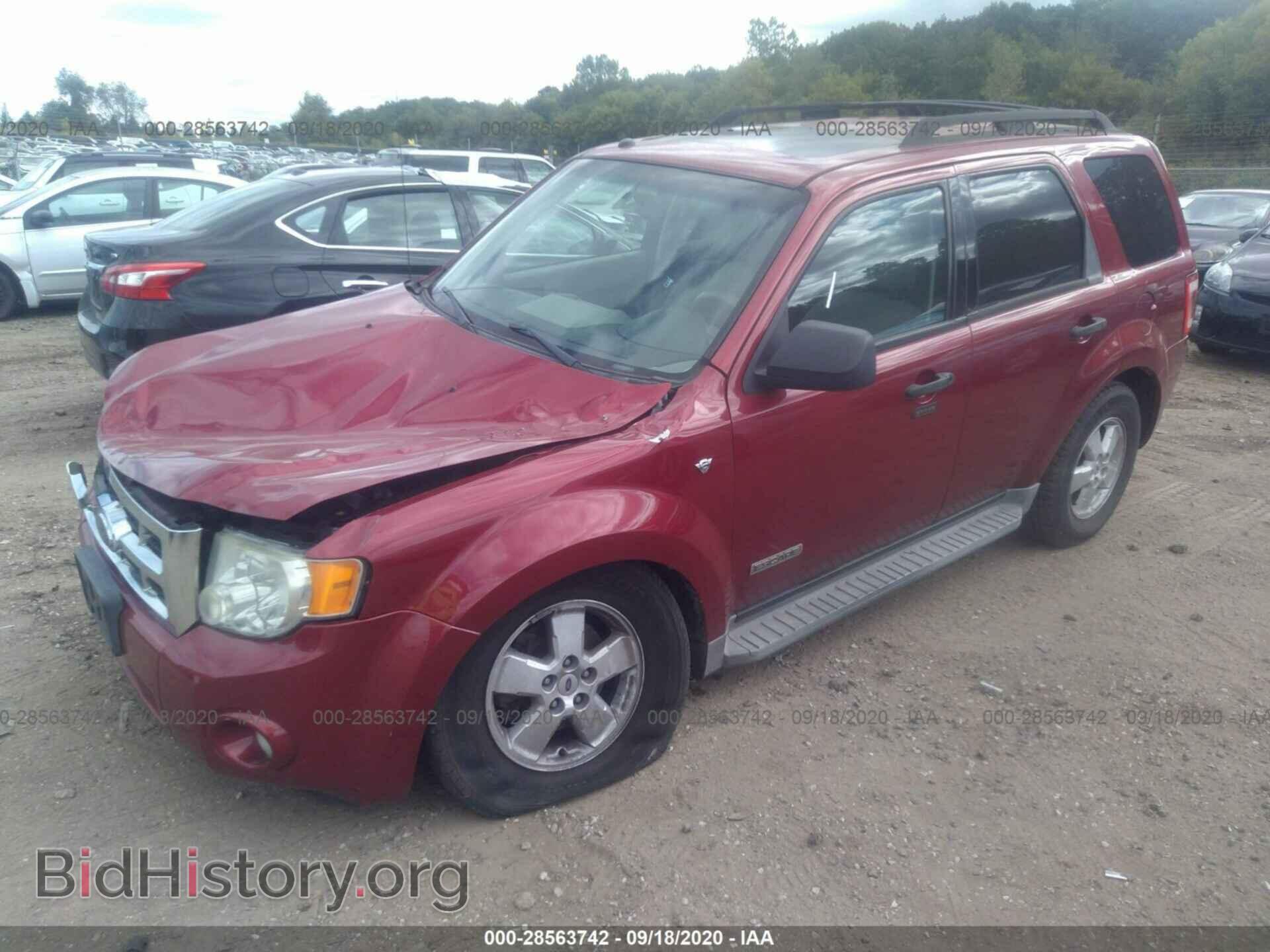 2008 FORD ESCAPE - VIN: 1FMCU03198KD14845 - Фото 2