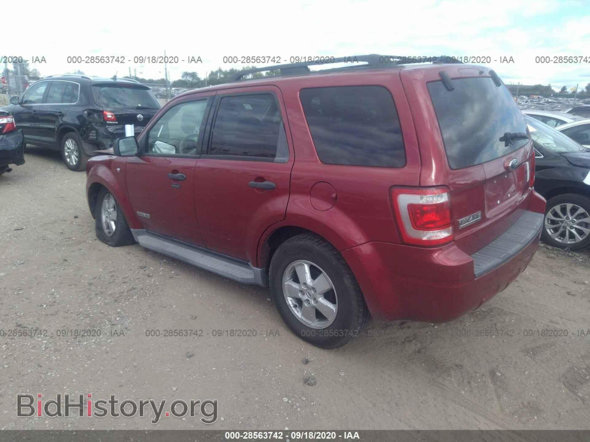 2008 FORD ESCAPE - VIN: 1FMCU03198KD14845 - Фото 3