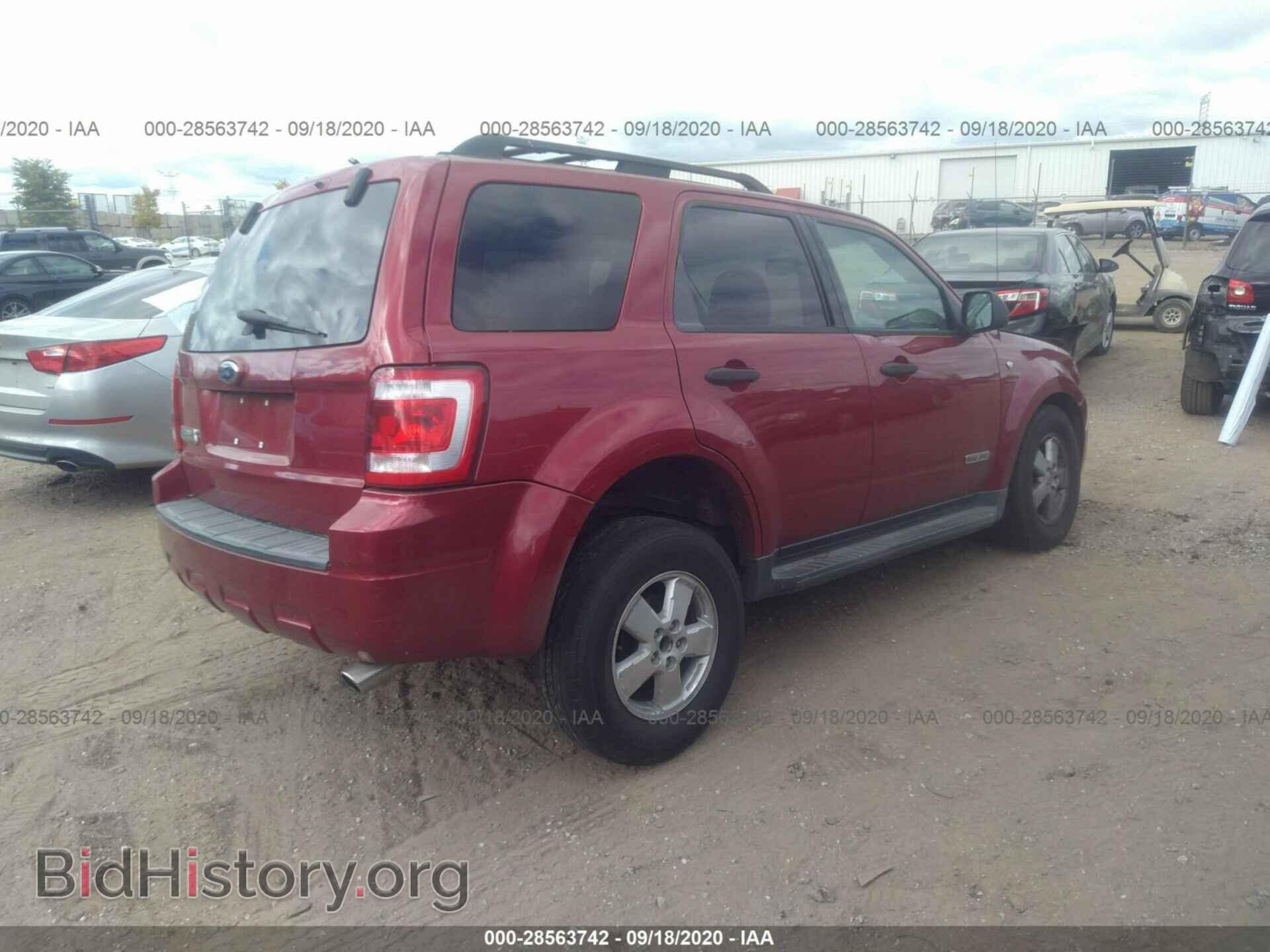 2008 FORD ESCAPE - VIN: 1FMCU03198KD14845 - Фото 4