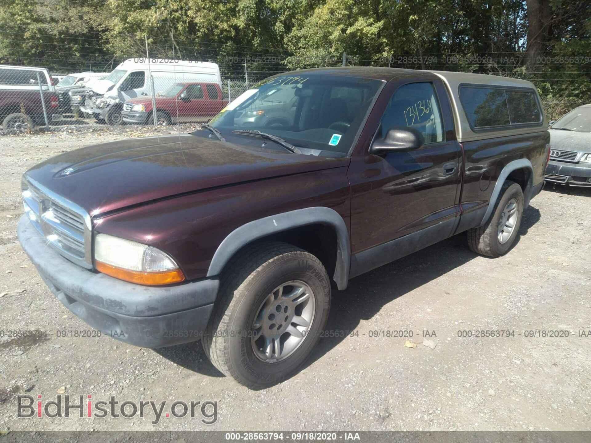 2004 DODGE DAKOTA - VIN: 1D7FL16K74S645406 - Фото 2