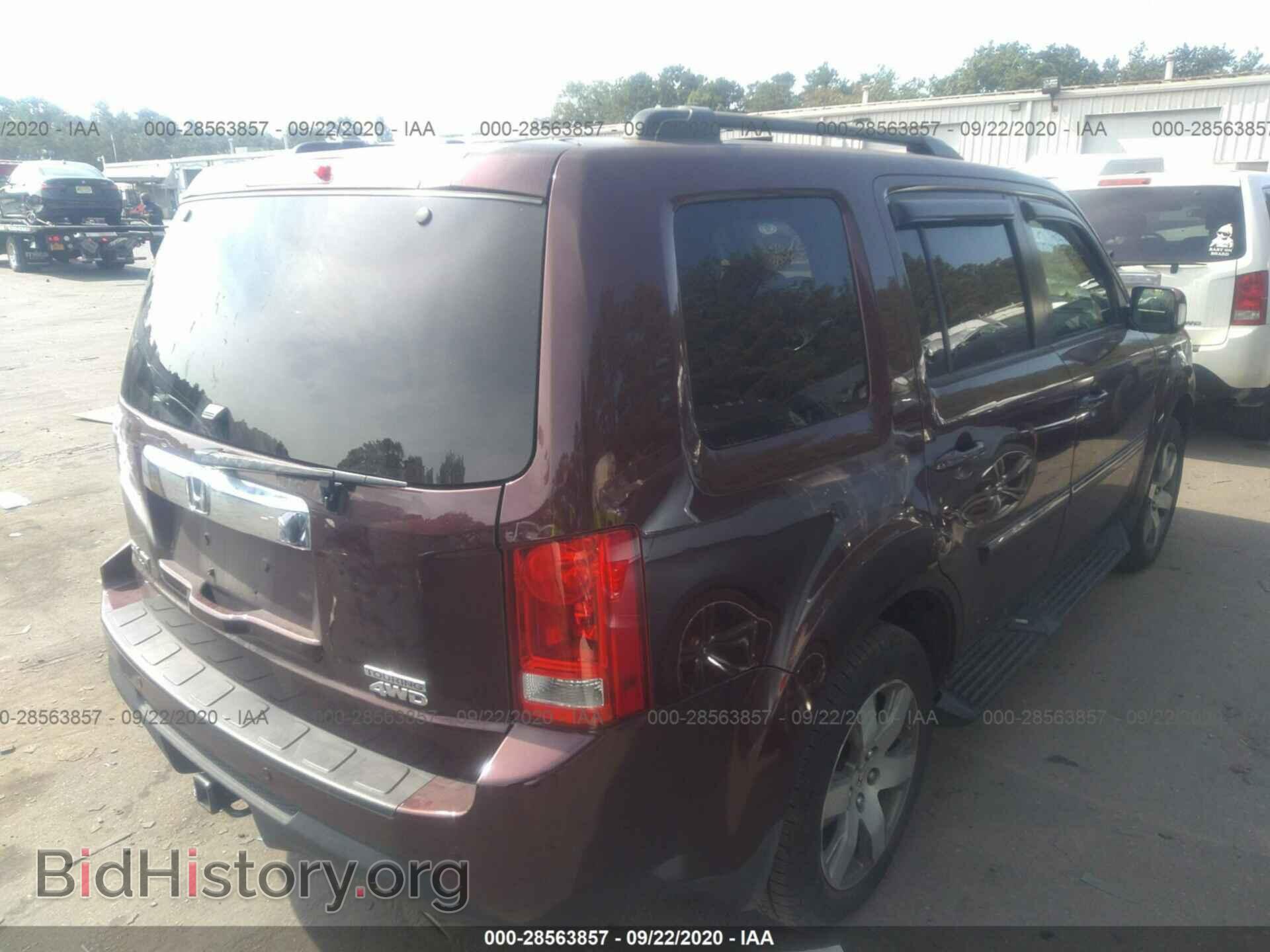 2013 HONDA PILOT - VIN: 5FNYF4H92DB031186 - Фото 4