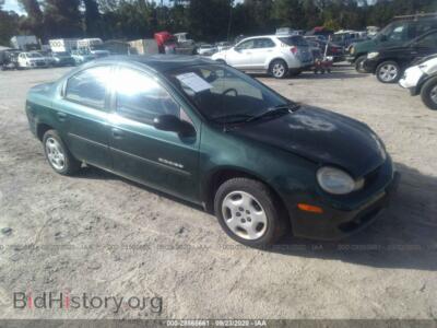 2000 Dodge NEON Highline, зеленый — VIN 1B3ES46C6YD817309, IAAI