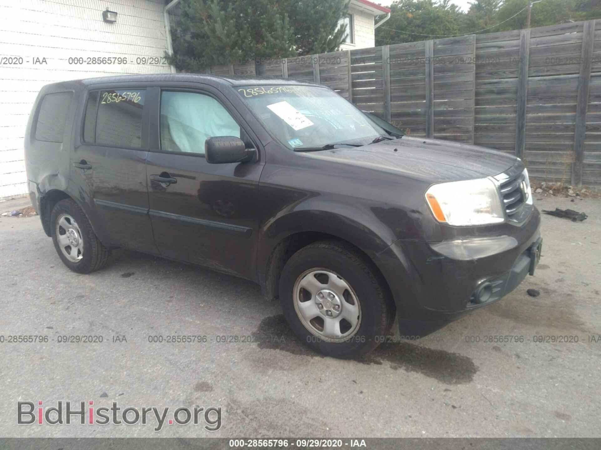 Photo 5FNYF4H26CB005983 - HONDA PILOT 2012