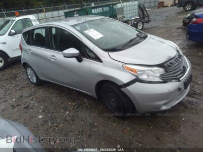 2015 Nissan VERSA NOTE S Plus, серебристый — VIN 3N1CE2CP8FL425774, IAAI