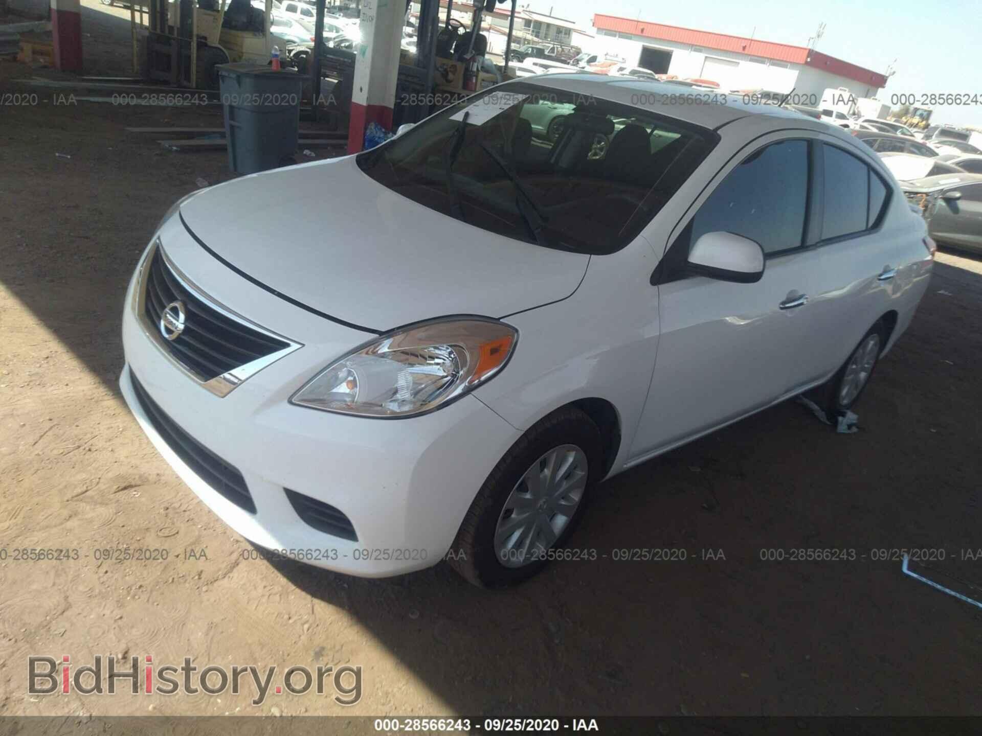 2013 NISSAN VERSA - VIN: 3N1CN7APXDL830211 - Фото 2