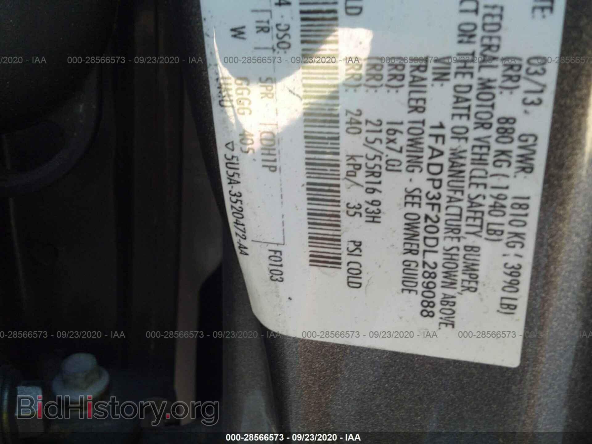 2013 FORD FOCUS - VIN: 1FADP3F20DL289088 - Photo 9