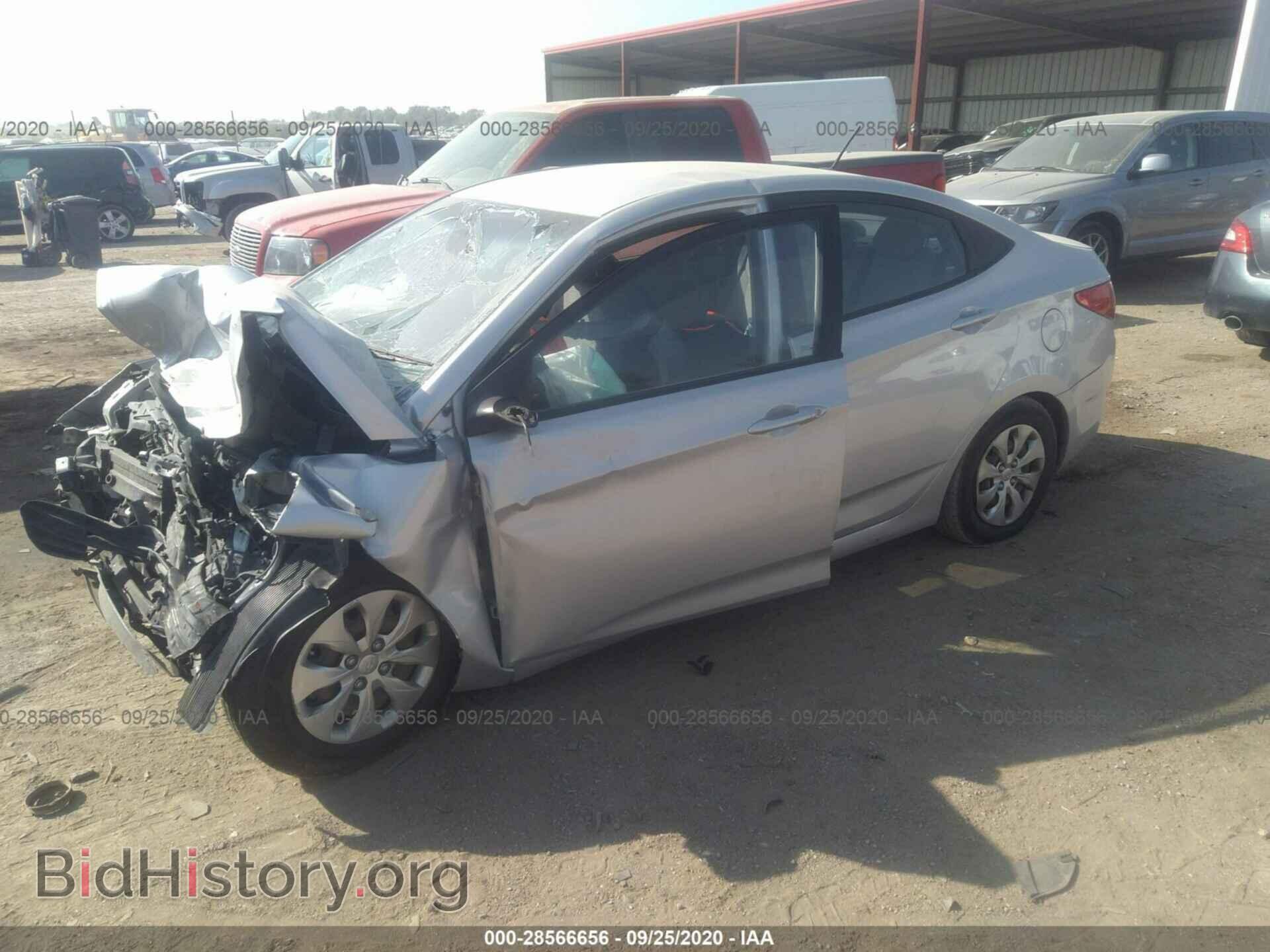 2016 HYUNDAI ACCENT - VIN: KMHCT4AE0GU010838 - Фото 2