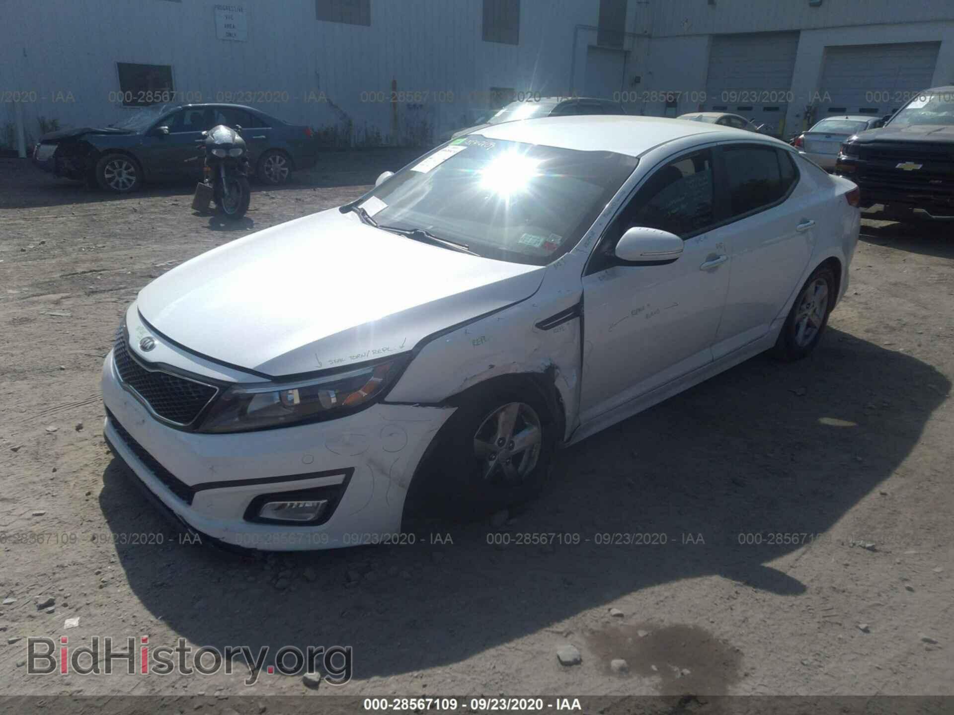 2015 KIA OPTIMA - VIN: KNAGM4A76F5626229 - Photo 2