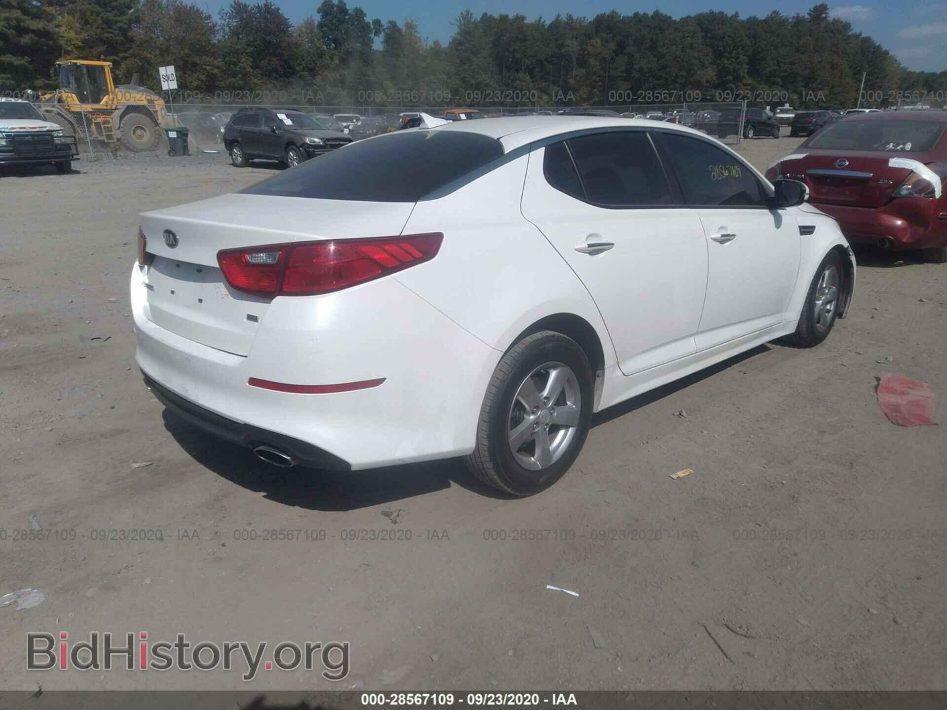 2015 KIA OPTIMA - VIN: KNAGM4A76F5626229 - Photo 4
