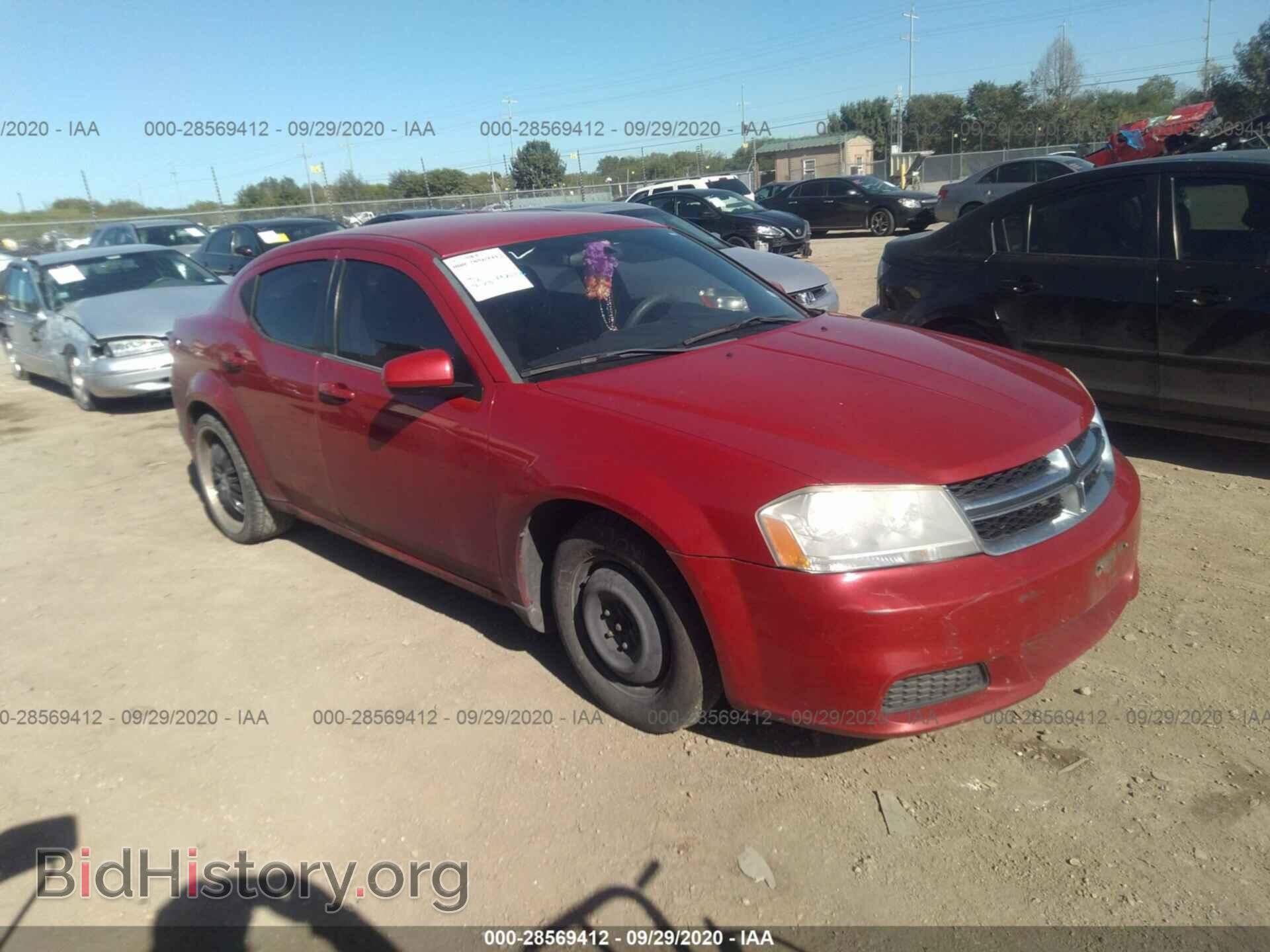 Photo 1C3CDZCB6CN192846 - DODGE AVENGER 2012
