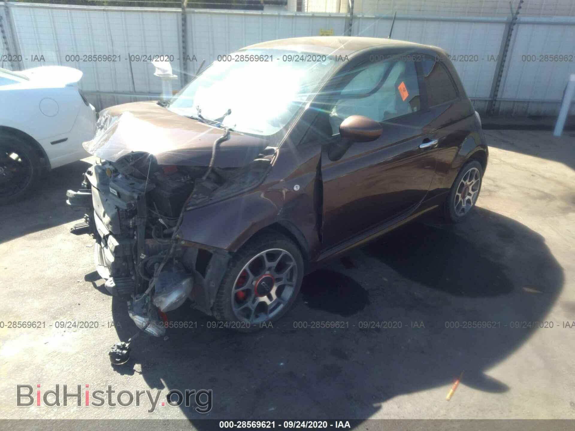 2012 FIAT 500 - VIN: 3C3CFFBR3CT200568 - Фото 2