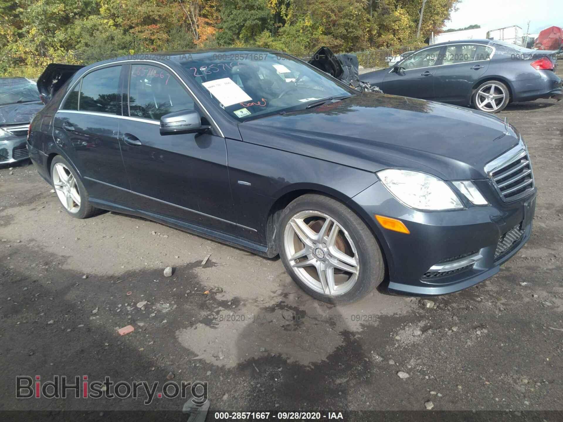 Photo WDDHF8JB9CA603162 - MERCEDES-BENZ E-CLASS 2012