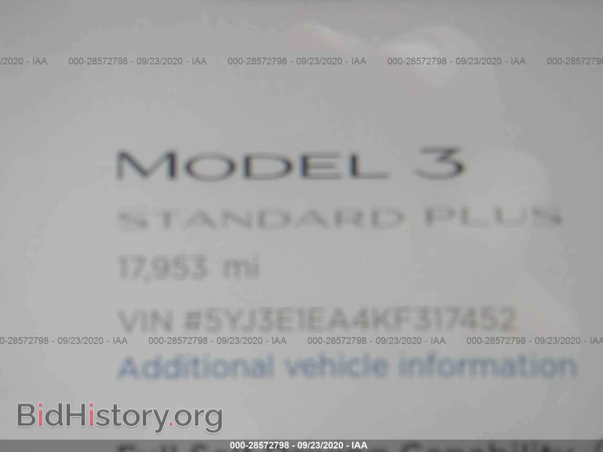 2019 TESLA MODEL 3 - VIN: 5YJ3E1EA4KF317452 - Photo 7