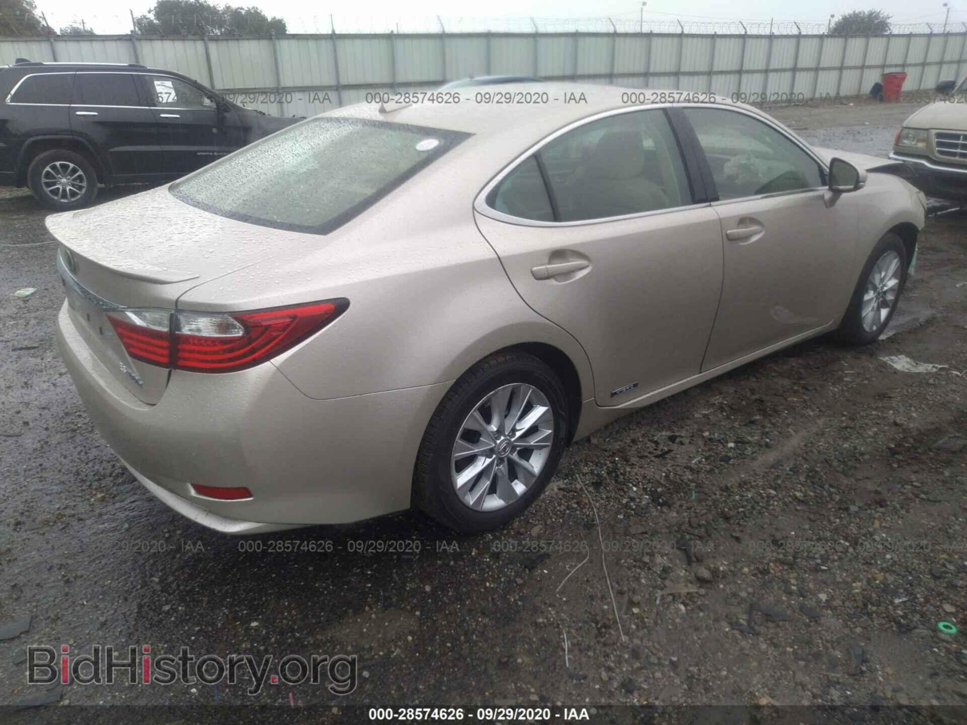 2013 LEXUS ES 300H - VIN: JTHBW1GG8D2002586 - Фото 4