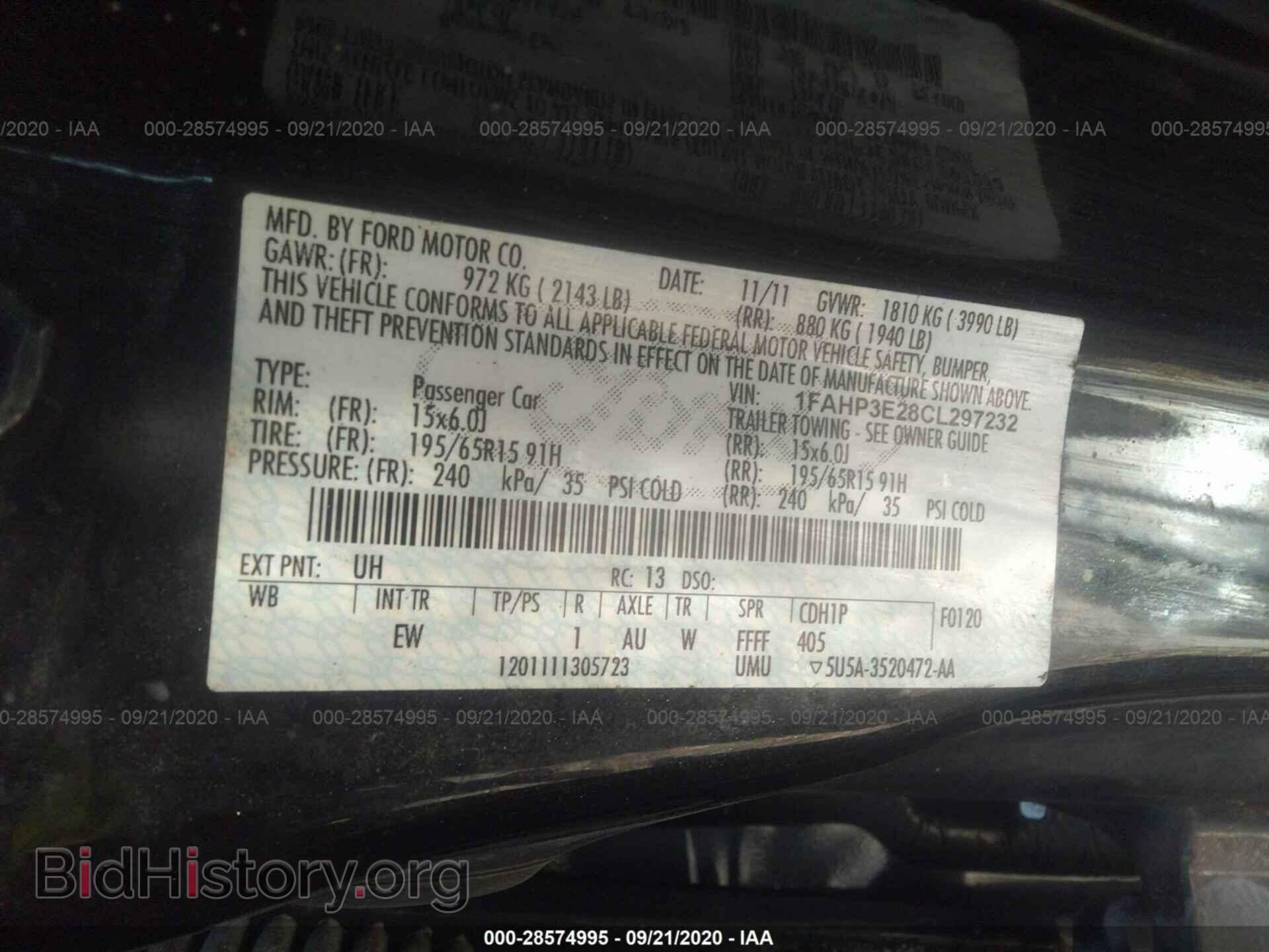 2012 FORD FOCUS - VIN: 1FAHP3E28CL297232 - Photo 9