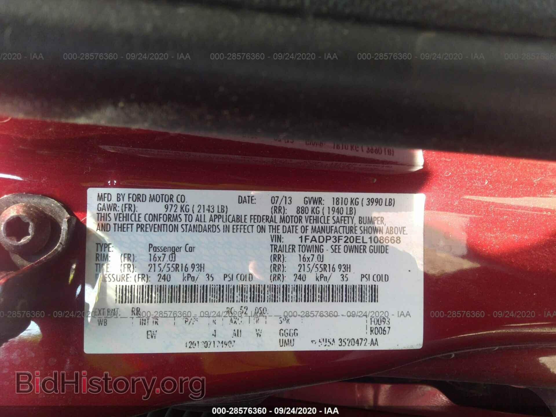 2014 FORD FOCUS - VIN: 1FADP3F20EL108668 - Photo 9
