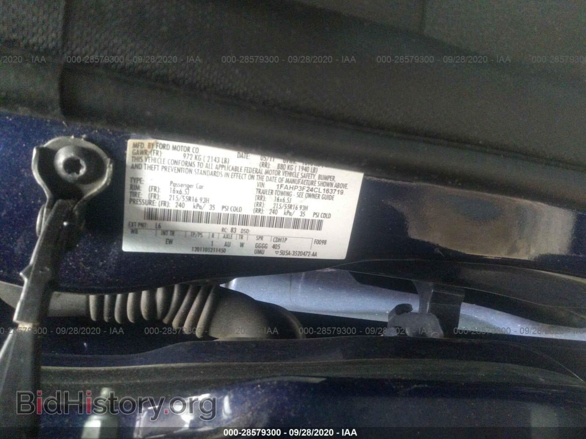 2012 FORD FOCUS - VIN: 1FAHP3F24CL163719 - Photo 9