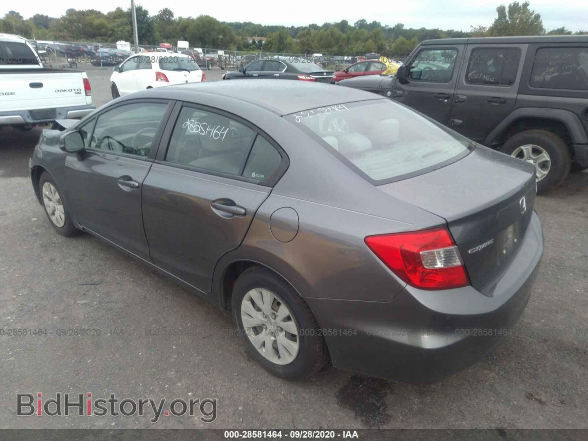 2012 HONDA CIVIC SDN - VIN: JHMFB2F58CS000984 - Фото 3