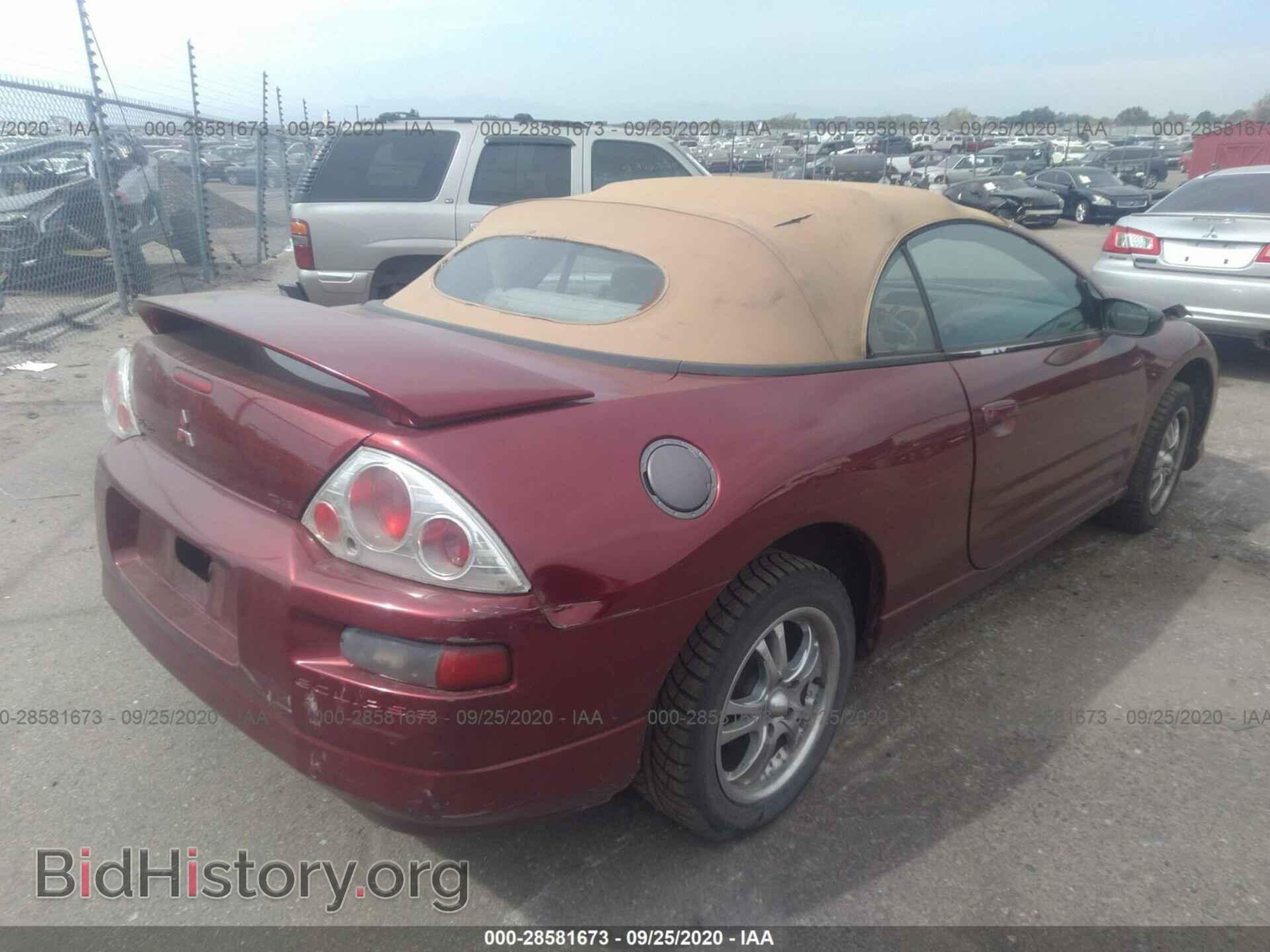 2001 MITSUBISHI ECLIPSE - VIN: 4A3AE45G01E155054 - Фото 4