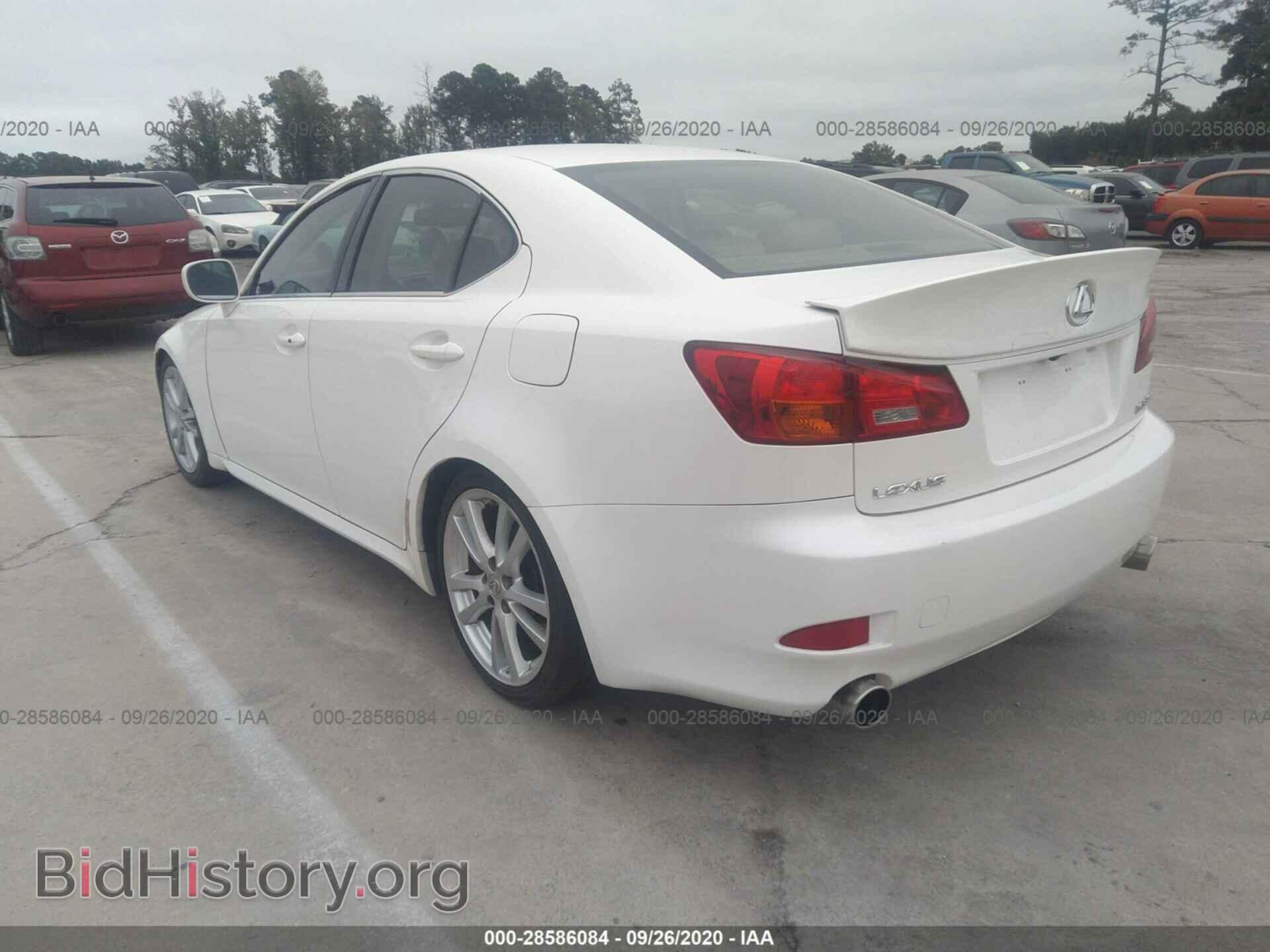 2006 LEXUS IS 350 - VIN: JTHBE262X65001522 - Фото 3