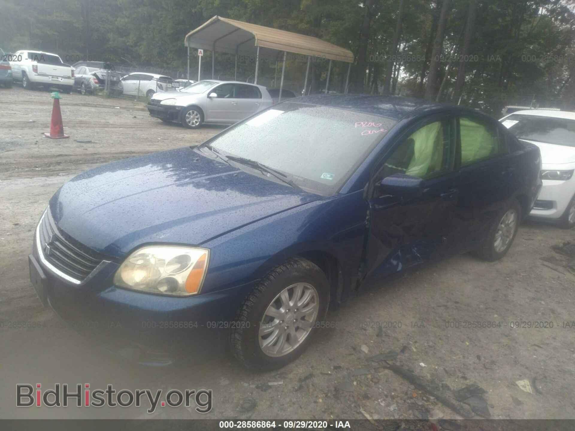 2009 MITSUBISHI GALANT - VIN: 4A3AB36F59E014680 - Фото 2