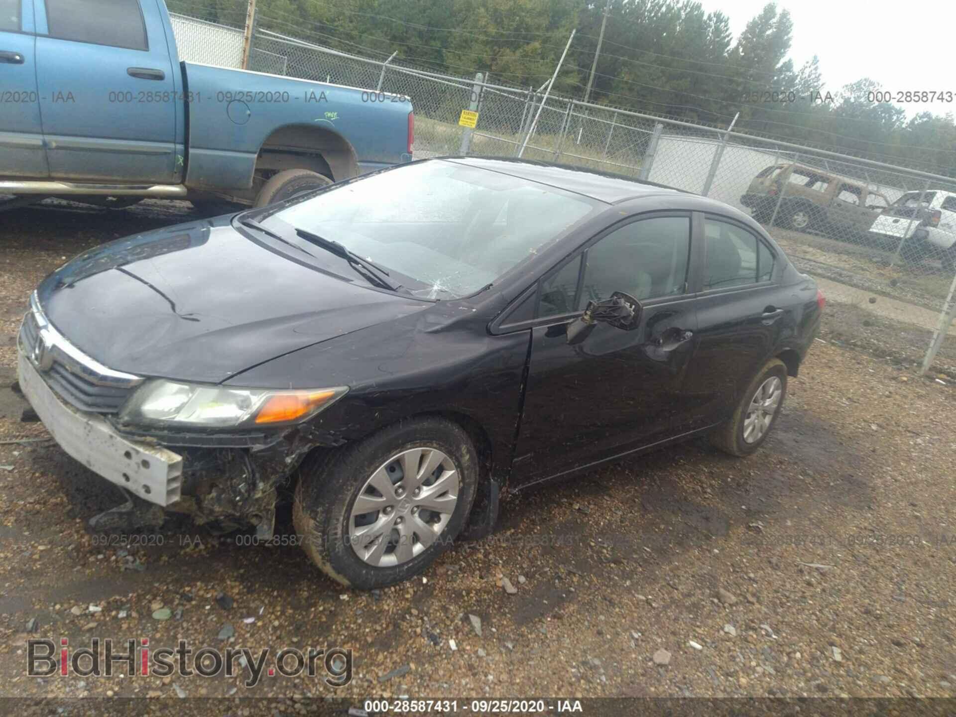 2012 HONDA CIVIC SDN - VIN: 2HGFB2F50CH304000 - Фото 2